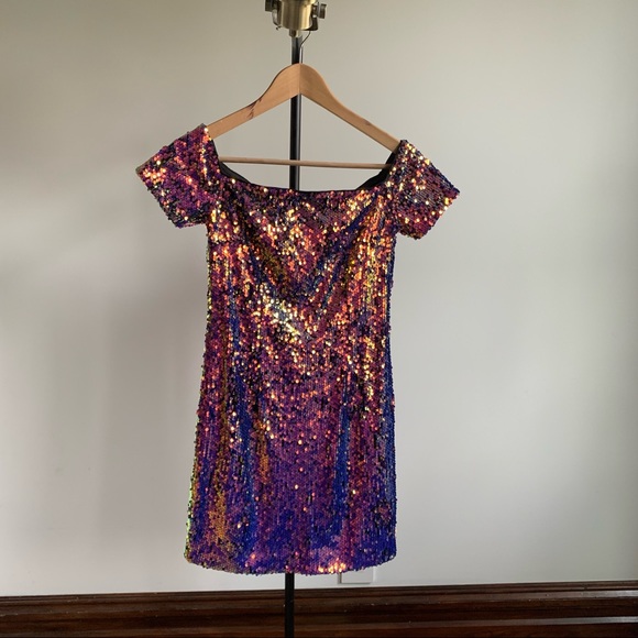 Forever 21 sequin shirt / minidress - Picture 2 of 9